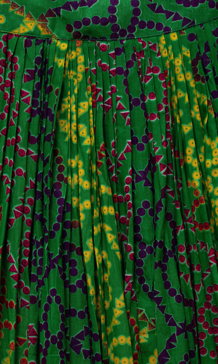 Tropical Full Flare Bandhej Chaniya Choli-[mirror work]-Raas