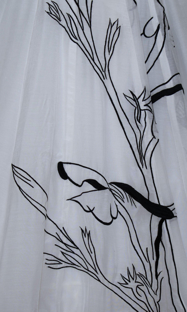 White Lehenga Choli Set-Raas USA