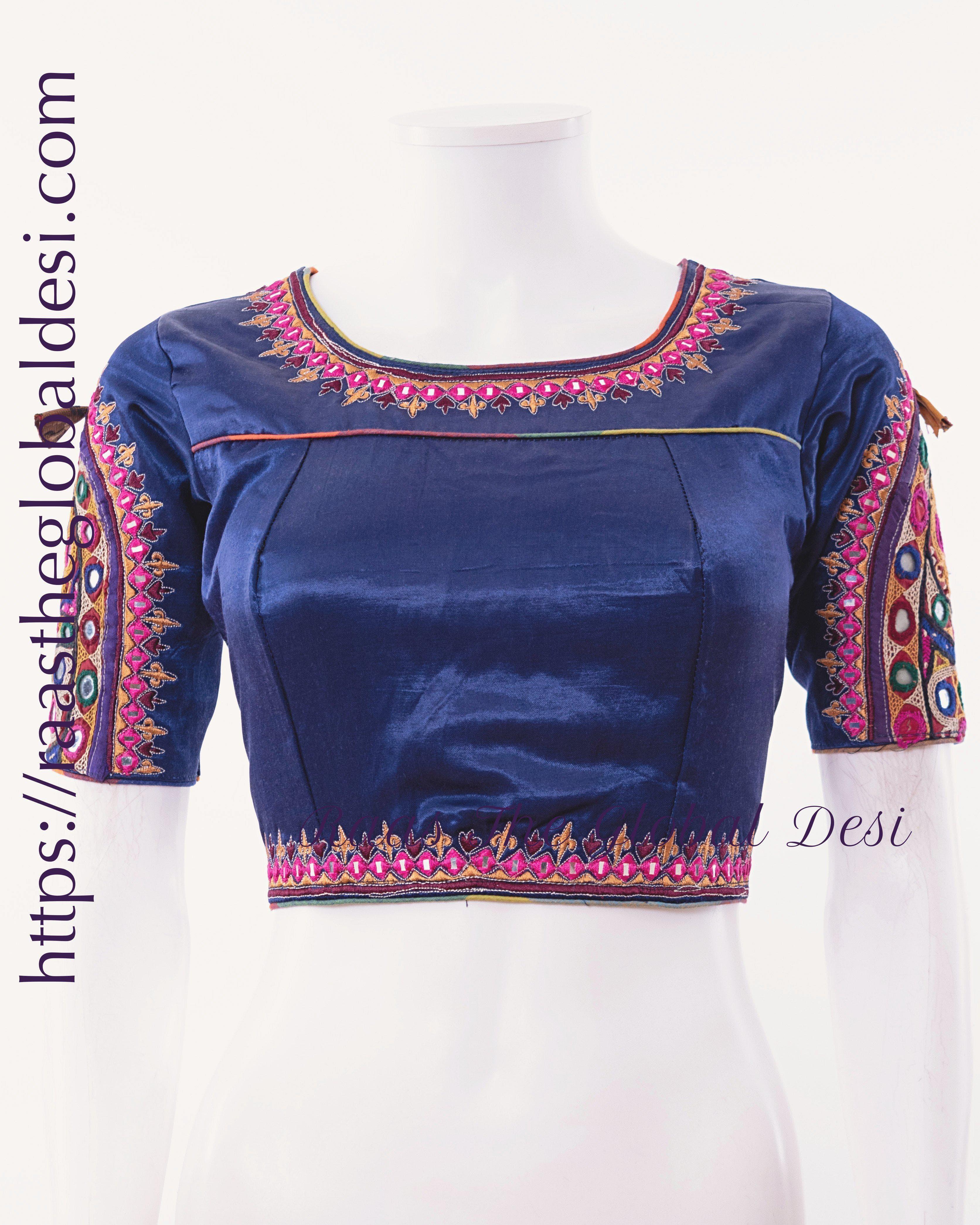 readymade saree blouse online USA | ROYAL BLUE BLOUSE – Raas