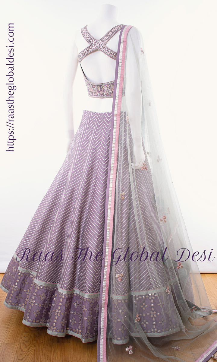 Lavender Lehenga - CC2895 - CHANIYA CHOLI