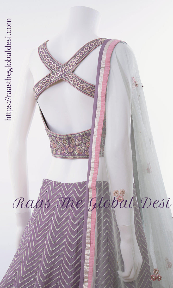 Lavender Lehenga - CC2895 - CHANIYA CHOLI