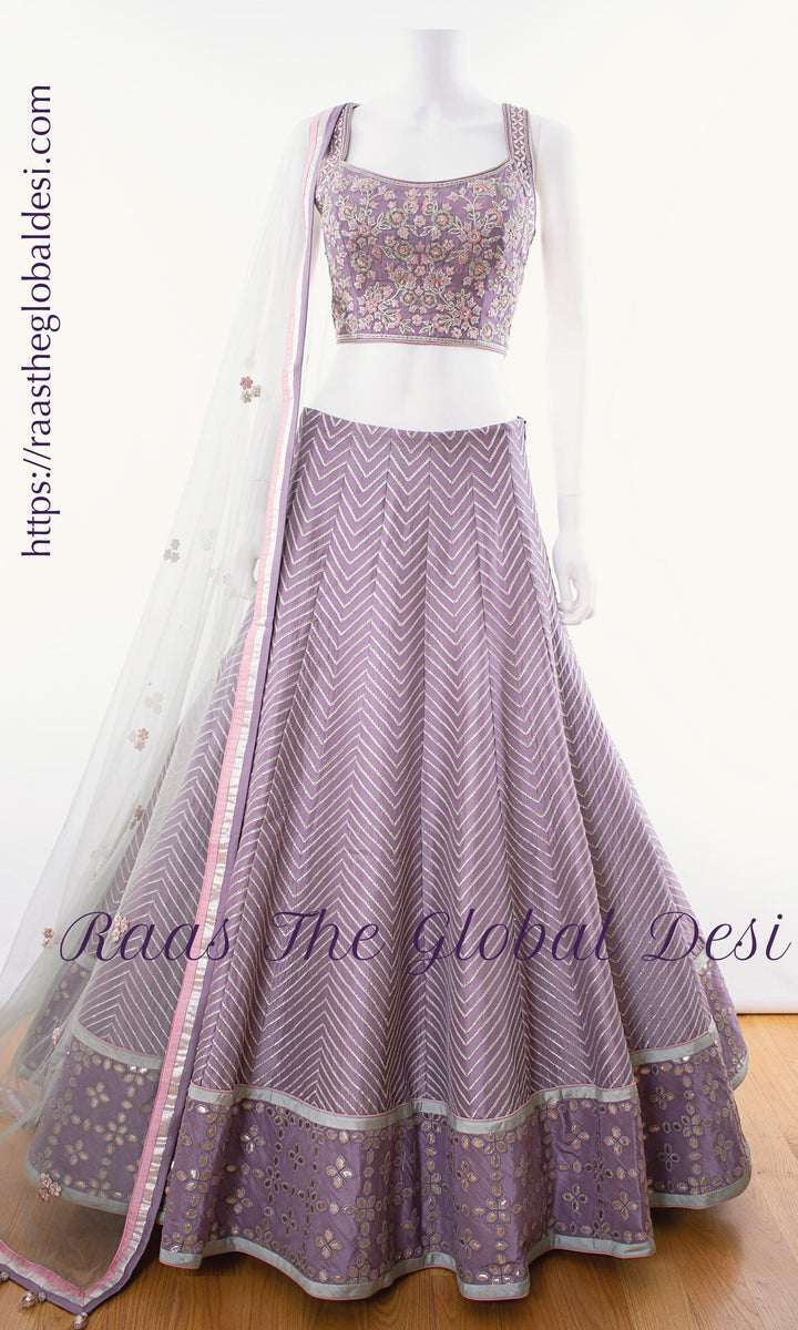 Lavender Lehenga - CC2895 - CHANIYA CHOLI