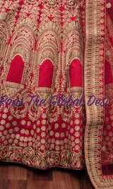 Red Lehenga - CC1649 - Chaniya choli
