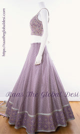 Lavender Lehenga - CC2895 - CHANIYA CHOLI