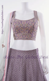 Lavender Lehenga - CC2895 - CHANIYA CHOLI