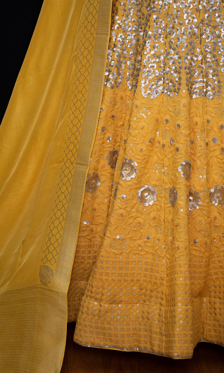 CC3514 yellow lehenga - wedding lehengas