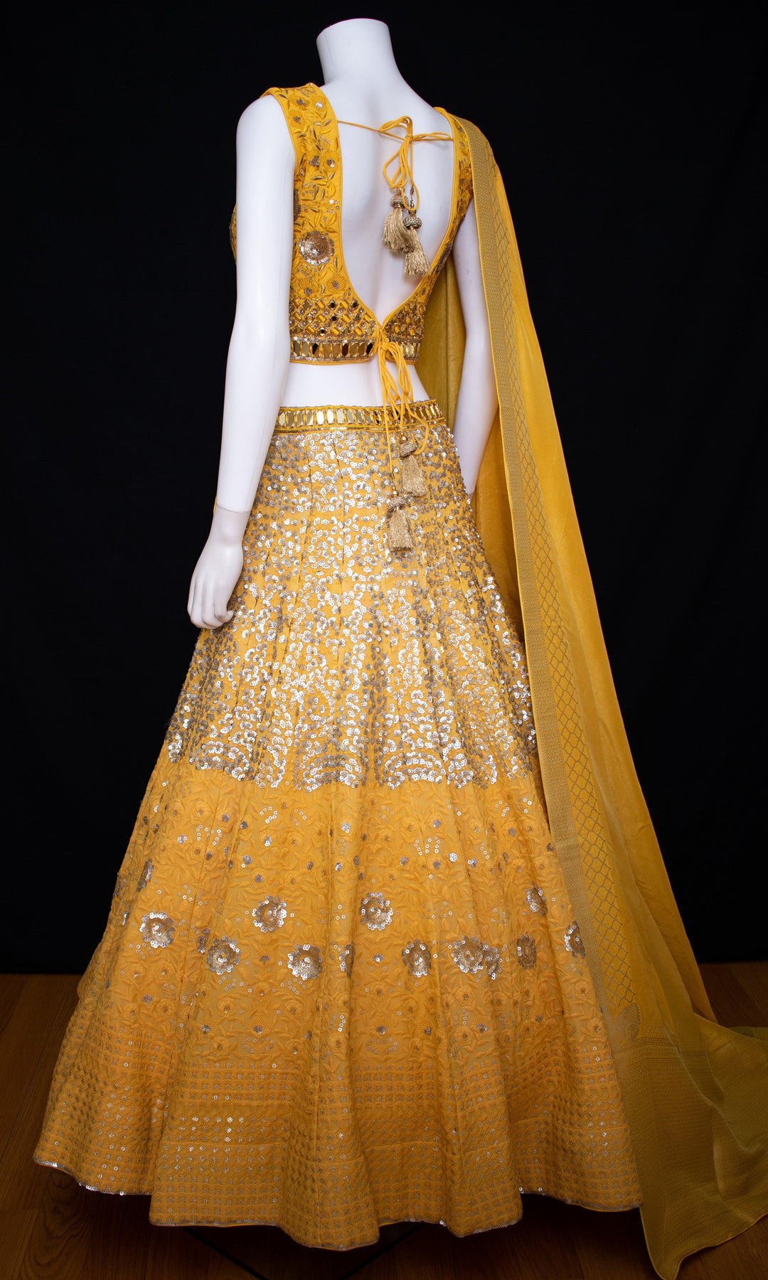 CC3514 yellow lehenga - wedding lehengas