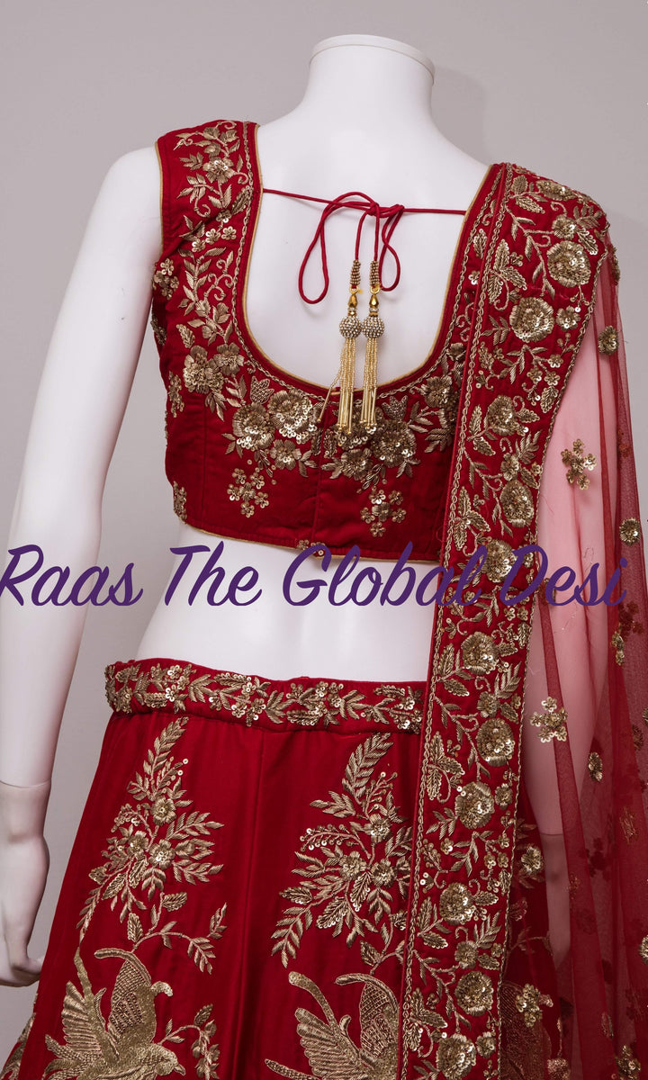 Velvet Lehenga - CC1647 - Chaniya choli
