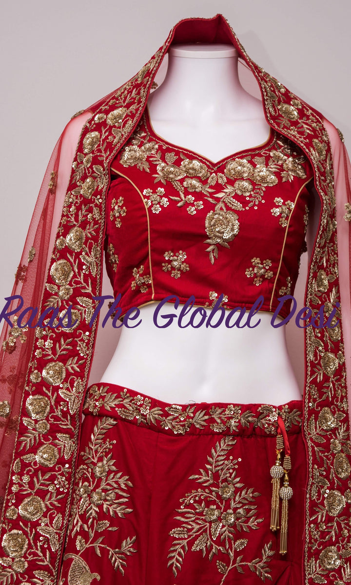 Velvet Lehenga - CC1647 - Chaniya choli