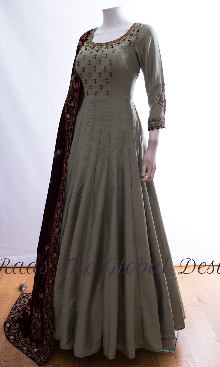 AG1387 - ANARKALI & GOWN