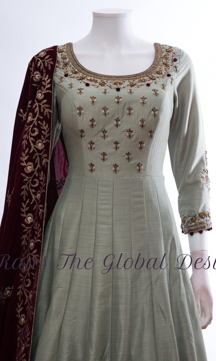 AG1387 - ANARKALI & GOWN