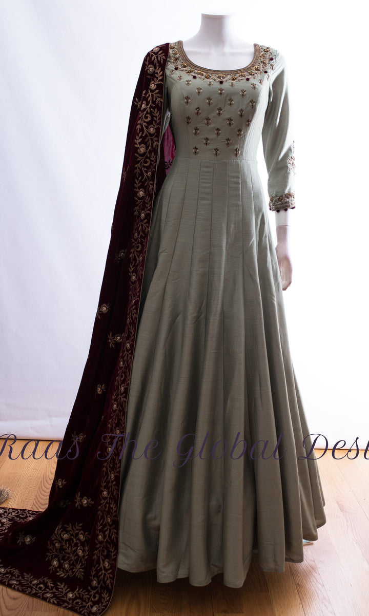 AG1387 - ANARKALI & GOWN