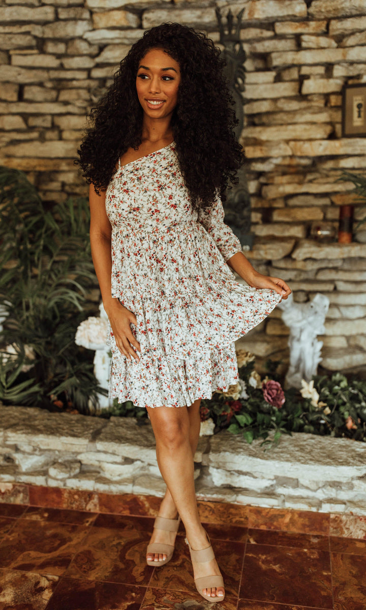 Fotini White Short Dress - Raas