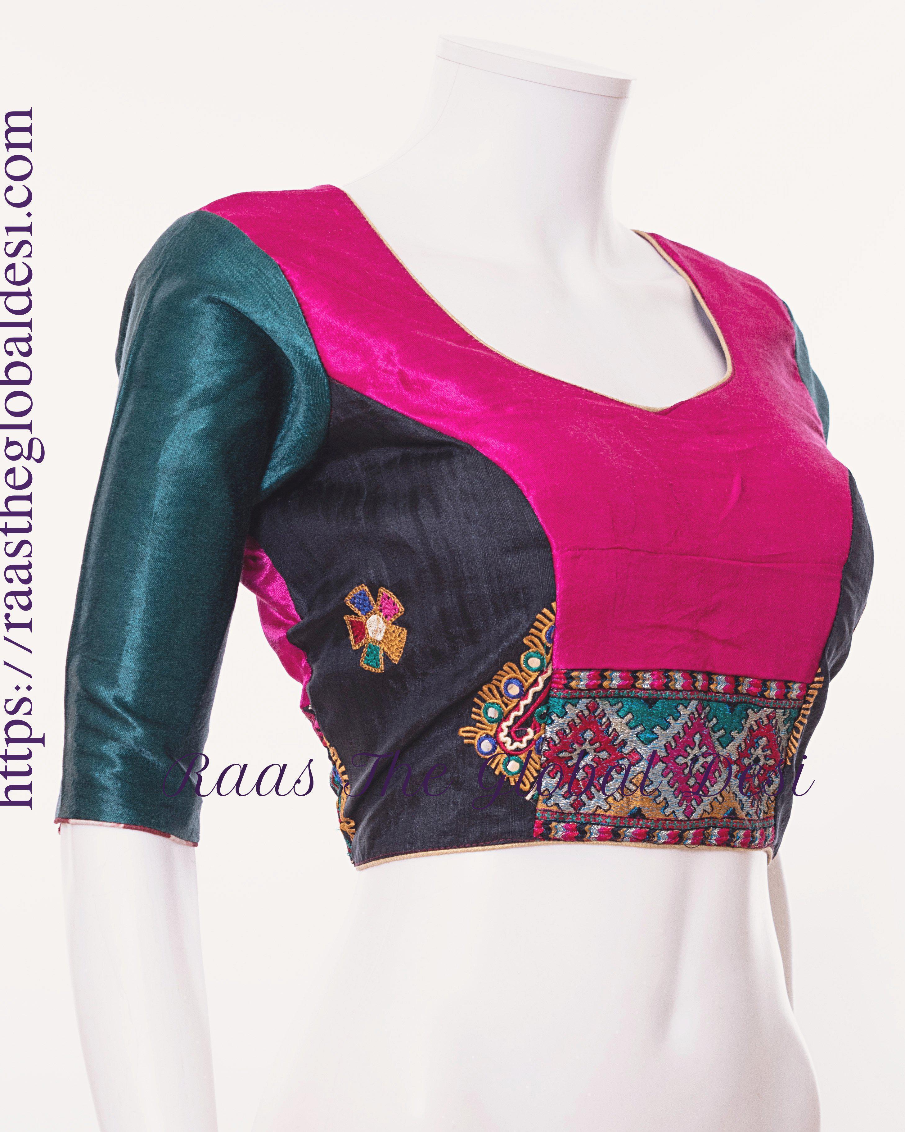 readymade saree blouse online USA multi color blouse